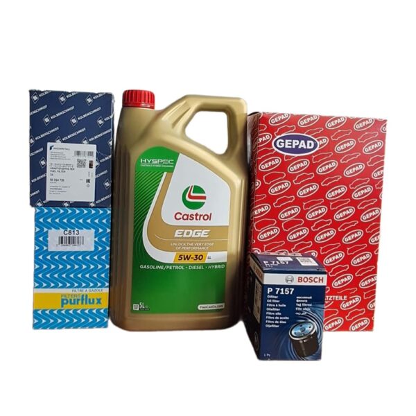 Pack Vidange Complet – Huile Castrol Edge 5W‑30 & Filtres  Pour Audi, Volkwagen, Seat et Skoda
